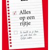 Alles op een rijtje