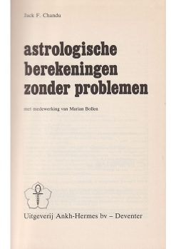 Astrologische berekeningen - Jack F. Chandu